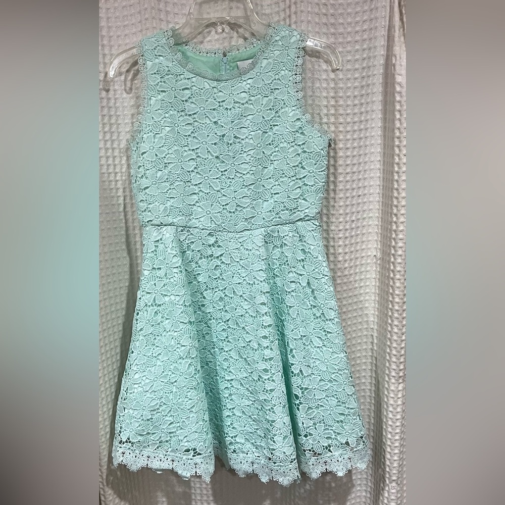 Girls LIME Green Dress 👗 - Size 16 - Picture 9 of 10
